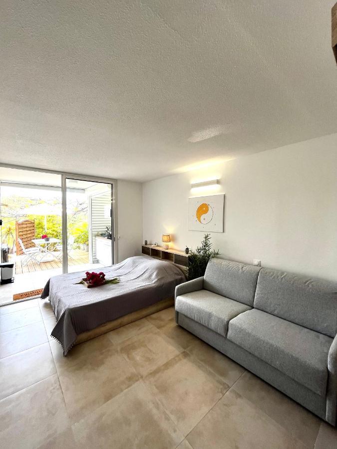 Nouveau Studio Chaleureux Avec Jacuzzi Prive & Piscine Ле-Диаман Экстерьер фото